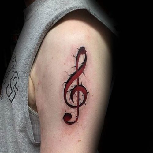 Unique Treble Clef Tattoo Ideas : Discover Designs for Music Lovers’ Ankles, Wrists & More!