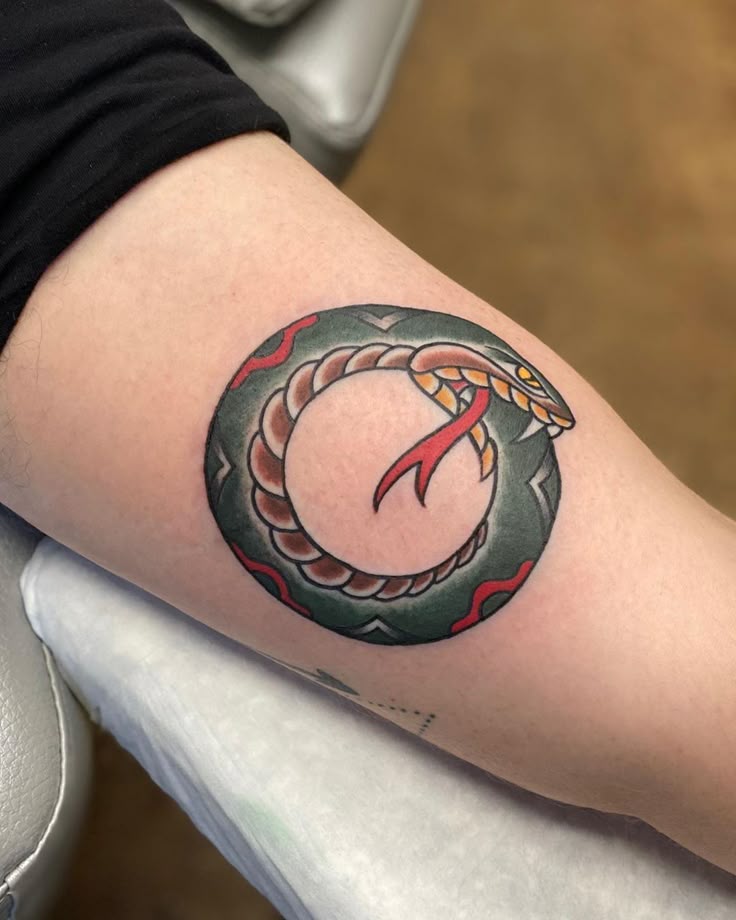 25 Ouroboros Tattoo Ideas : Minimalist, Dragon, FMAB &#038; Traditional Snake Designs