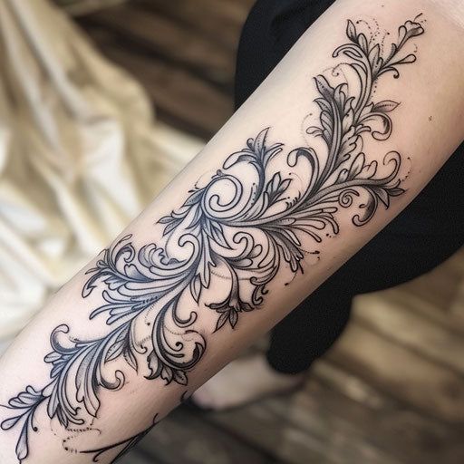 27 Filigree Tattoo Ideas: Baroque Scrollwork That Moves With the Body