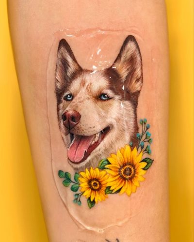 24 Dog Portrait Tattoo Ideas
