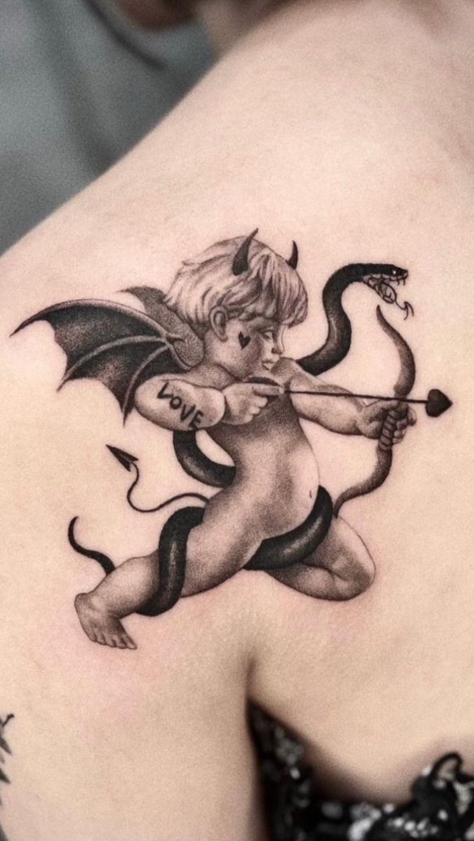 25 Angel Tattoo Ideas : Guardian, Cherub, and Dark Designs for Men and Women
