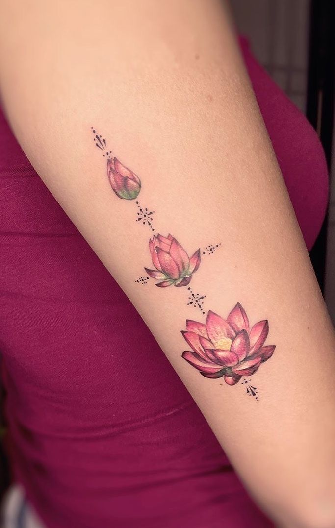 30 Creative Water Lily Tattoos for : Tattoos with Special Meanings