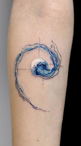 Embracing the Waves: 19 Simplistic Wave Tattoo Ideas for