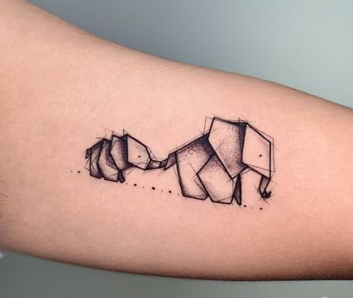 18 Elephant Tattoos Simple Ideas