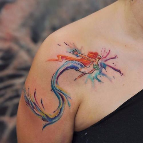 23 Fashionable Shoulder Tattoo Ideas for Women