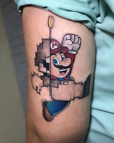 Explore 19 Unique Super Mario Tattoo Designs to Celebrate Your Love for the Iconic Game in