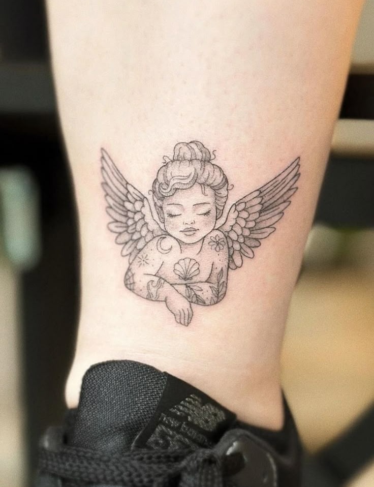 25 Angel Tattoo Ideas : Guardian, Cherub, and Dark Designs for Men and Women