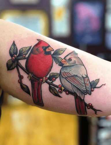 17 Red Cardinal Tattoo Ideas