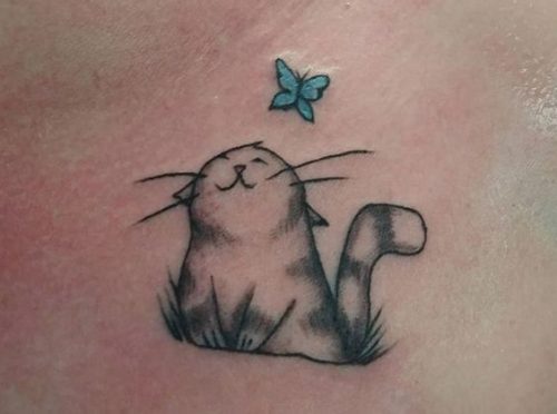 27 Cat Tattoo Ideas for the Finger