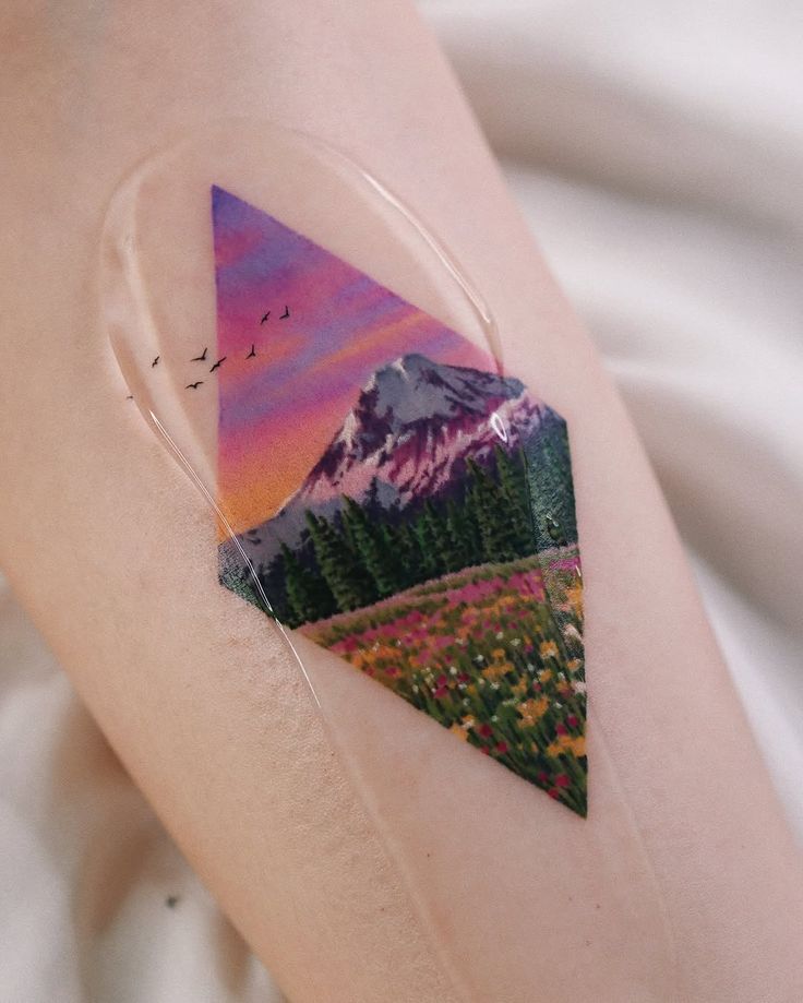 27 Ideas Mountain Tattoo Ideas : Minimalist, Geometric, Fine Line & Sleeve Designs