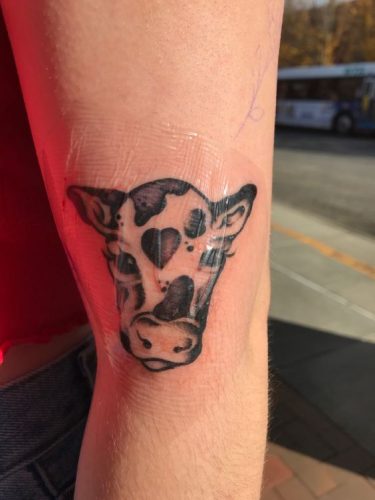 20 Cow Tattoo Small Ideas for