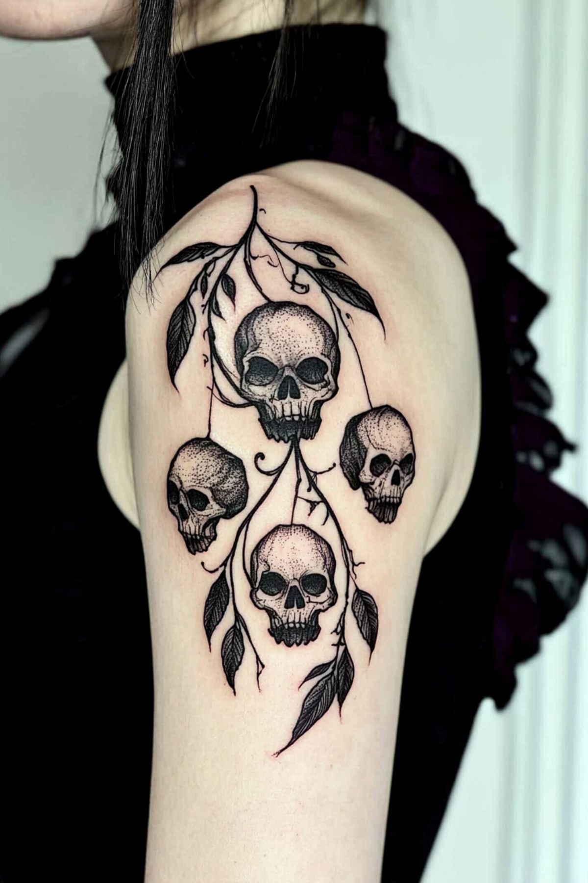 Halloween Tattoo 27 Ideas with Flash Art, Fine Line, Sleeve Designs and Glitter Concepts