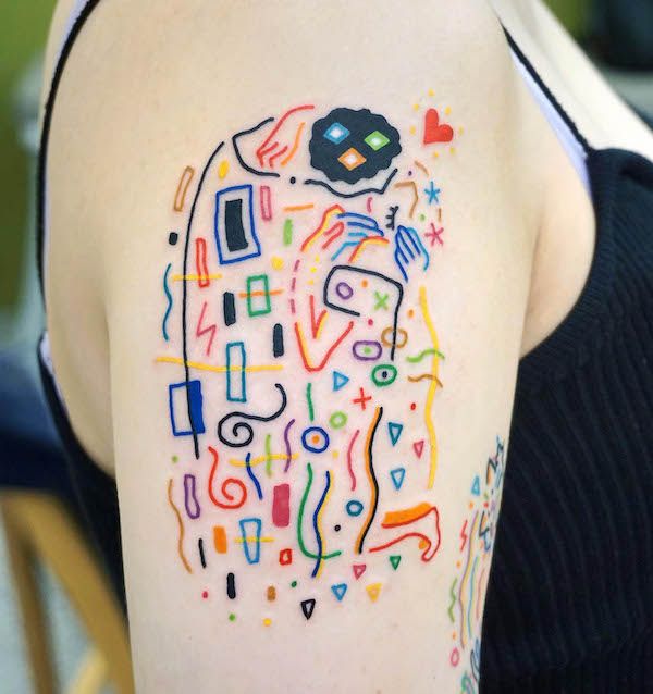 Abstract Tattoo Ideas : 30 Unique Designs, Fineline, Geometric & Black Work Designs