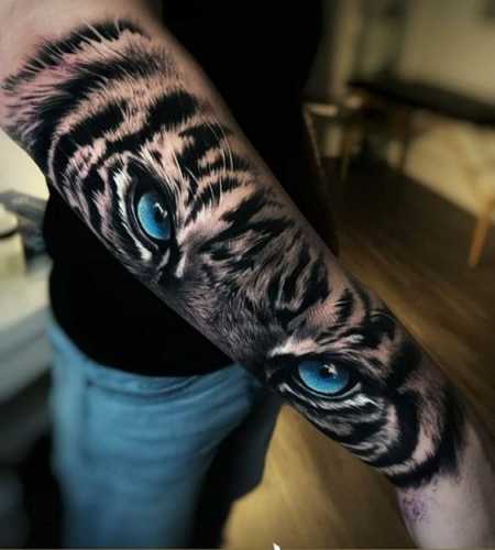 25 Tiger Tattoo on Forearm Ideas