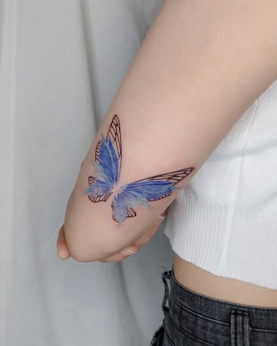 Explore 25 Unique Watercolor Butterfly Tattoo Ideas for : Stunning Designs for Women – Arm, Back, and Hand Styles