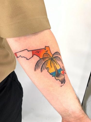 Embracing the Sunshine State: 17 Top Florida Tattoo Ideas for Men in