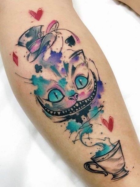 29 Cheshire Cat Tattoo Ideas: From Whimsical Grins to Dark Wonderland Symbolism