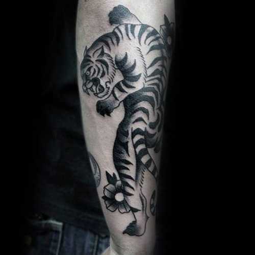 25 Tiger Tattoo on Forearm Ideas