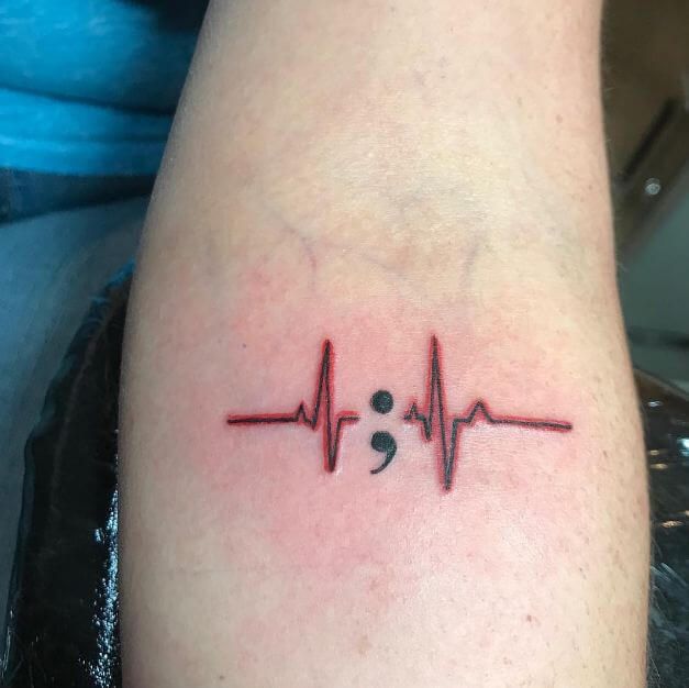 30 Stunning Semicolon Tattoo Ideas for : Minimalist, Butterfly, Floral, Heart & More