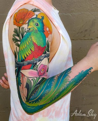 Explore 20 Captivating Quetzal Tattoo Designs for a Vibrant Ink Inspiration