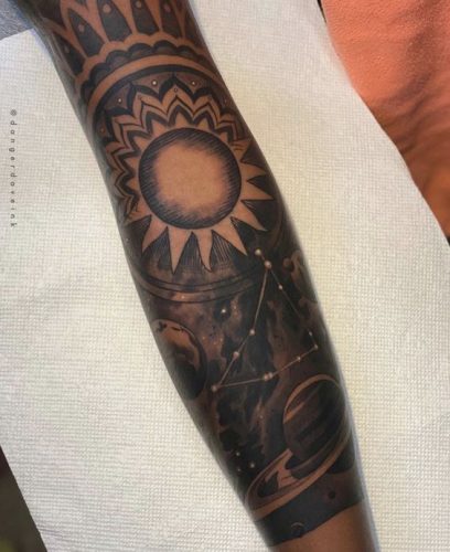 Bold 19 Color Tattoo Ideas for Black Skin