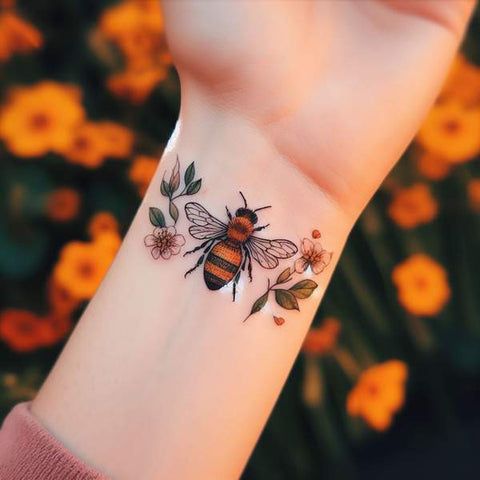 27 Bee Tattoo Ideas for Women & Men: Meaningful Designs from Minimalist & Geometric Styles