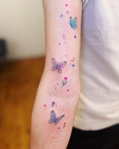 Explore 20 Captivating Butterfly Tattoo Designs on Arms for Men and Women – Fresh Ideas for