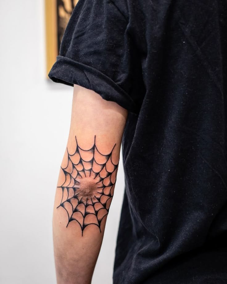 27 Spider Web Tattoo Ideas for Men and Women Shoulder, Full Sleeve, Stencil Designs