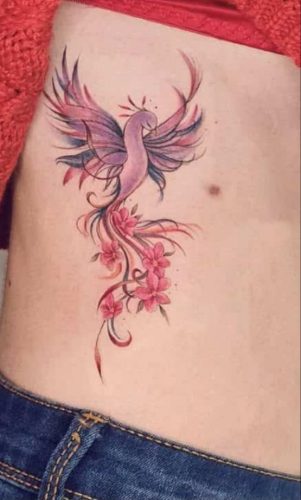 27 Majestic Phoenix Color Tattoo Designs
