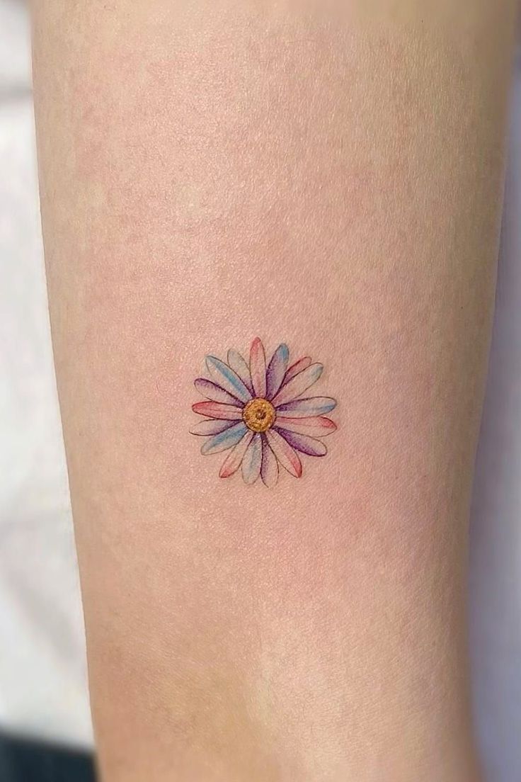 25 Daisy Tattoo Ideas with Fine Line, Watercolor, Minimalist, Stencil, Traditional & Dainty Designs
