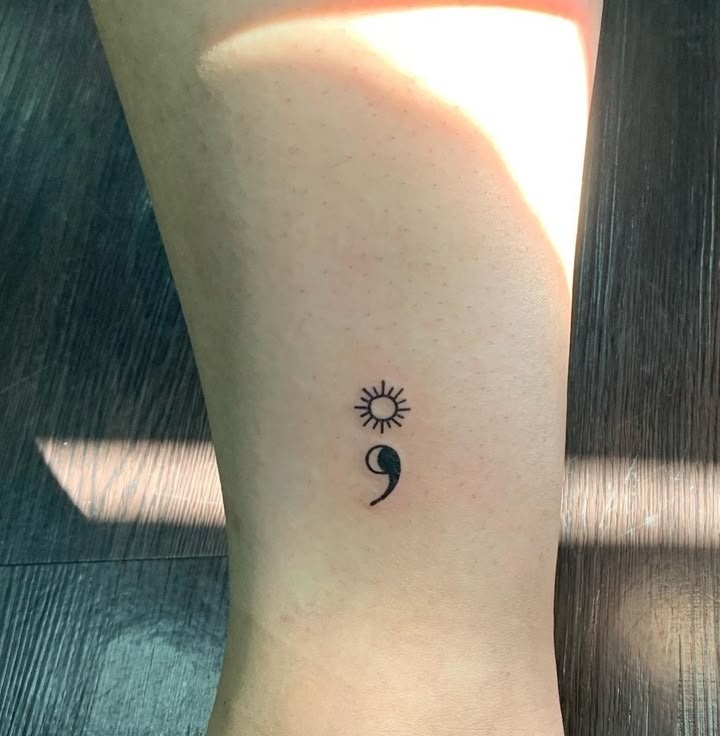 30 Stunning Semicolon Tattoo Ideas for : Minimalist, Butterfly, Floral, Heart & More