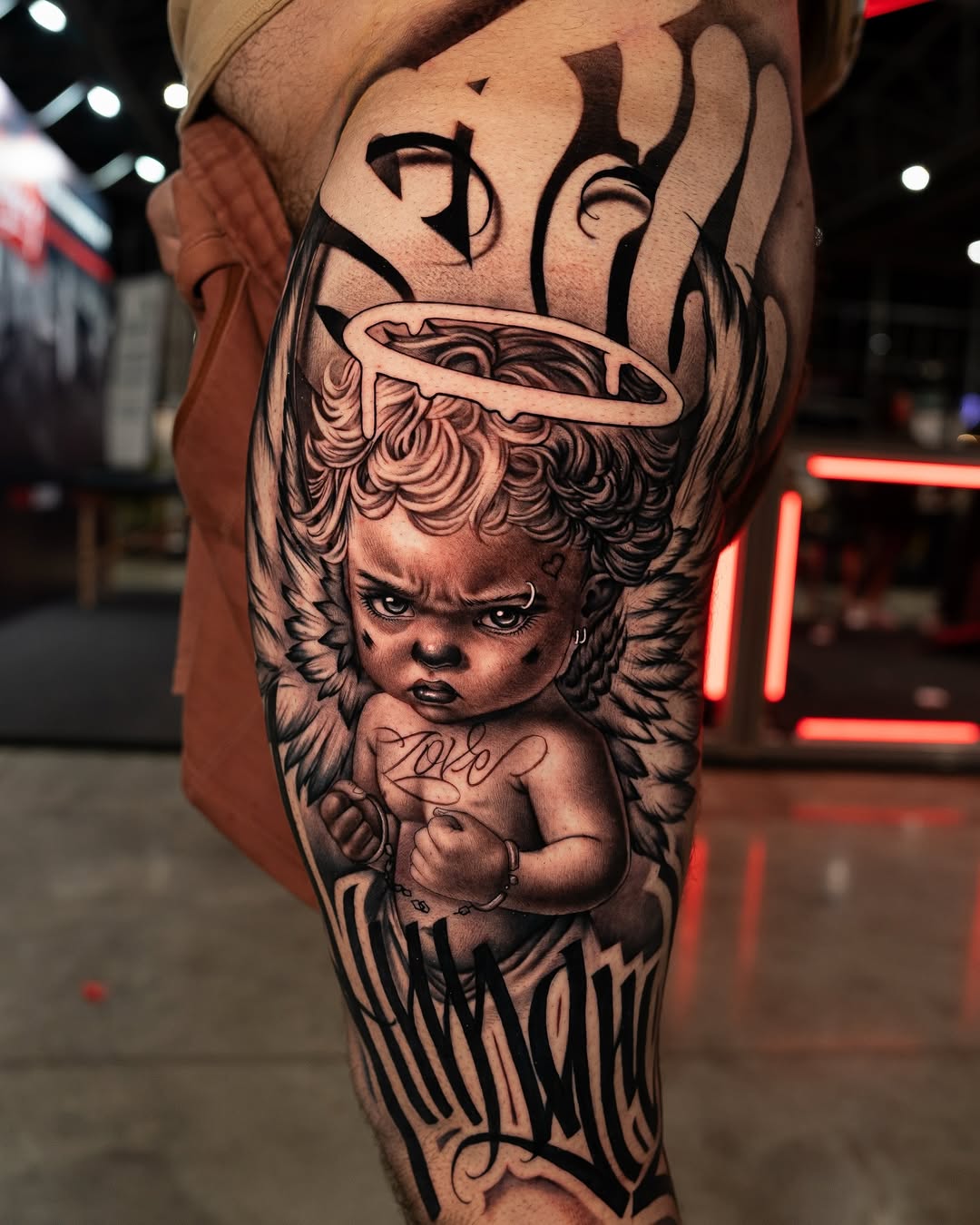 30 Chicano Tattoo Ideas with Lettering, Sleeve Designs, Querubin Art, Flash, Font Alphabet, and Tattoo Inspiration