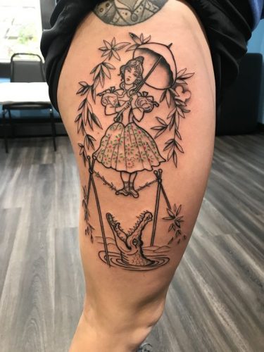 Unique 18 Haunted Mansion Tattoo Inspirations : Disney Designs & Ghostly Art