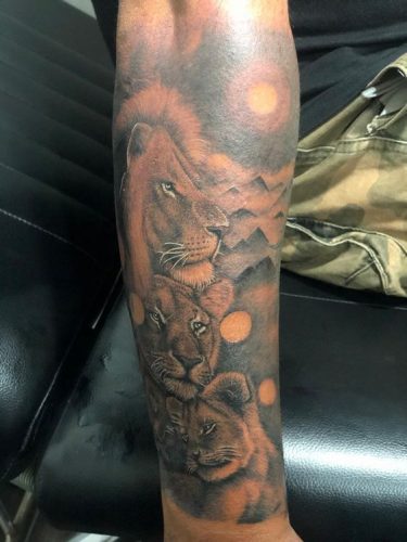 Celebrate the Pride: 24 Lion Family Tattoo Ideas