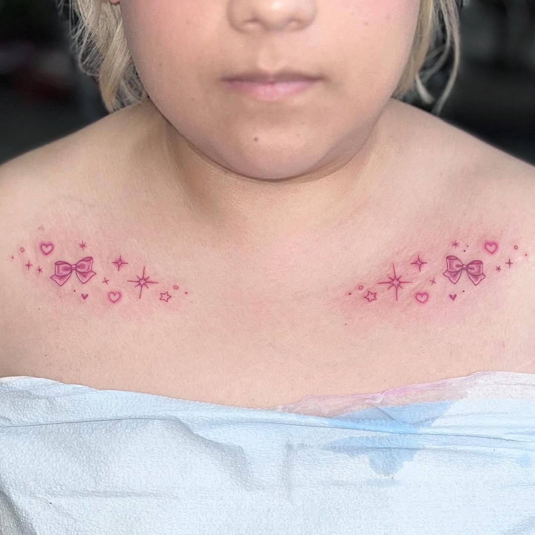 27 Collarbone Tattoo Ideas With Minimalist, Floral, Color, and Fine Line Designs