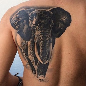 24 Elephant Tattoos on Back Ideas