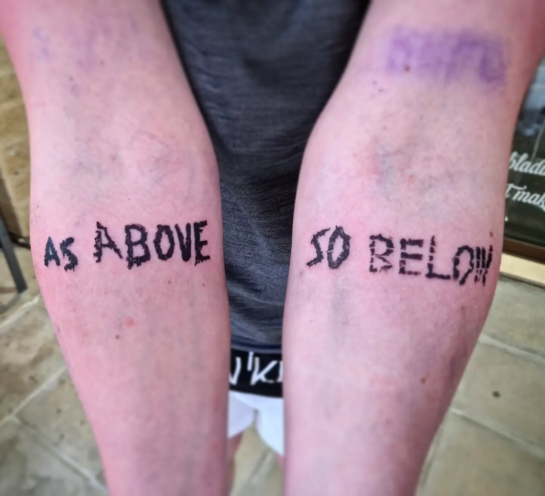 29 As Above, So Below Tattoo Ideas: Striking Ways To Wear A Classic Hermetic Motto