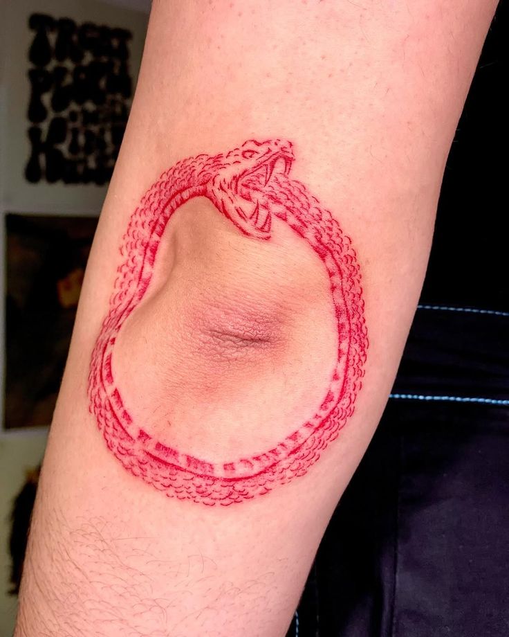25 Ouroboros Tattoo Ideas : Minimalist, Dragon, FMAB &#038; Traditional Snake Designs