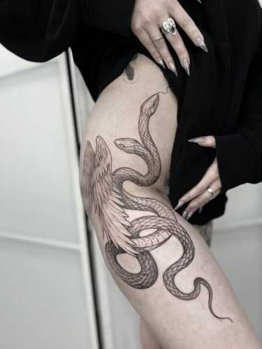 25 Ideas Embracing Color in Snake Tattoo Designs