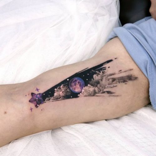 Discover the Best Galaxy Tattoo Designs for : Inspirational Ideas for Cosmic Body Art