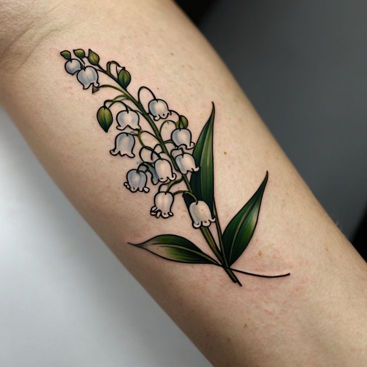 26 Stunning Lily of the Valley Tattoo Ideas