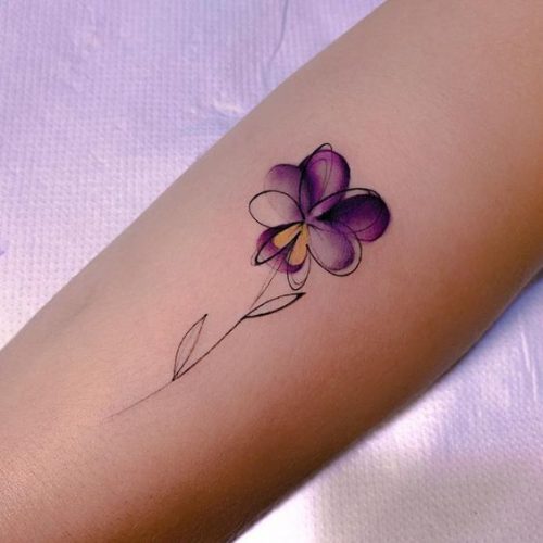 Discover the Charm of February Birth Flower Tattoos: Violets & Primroses Ink Ideas