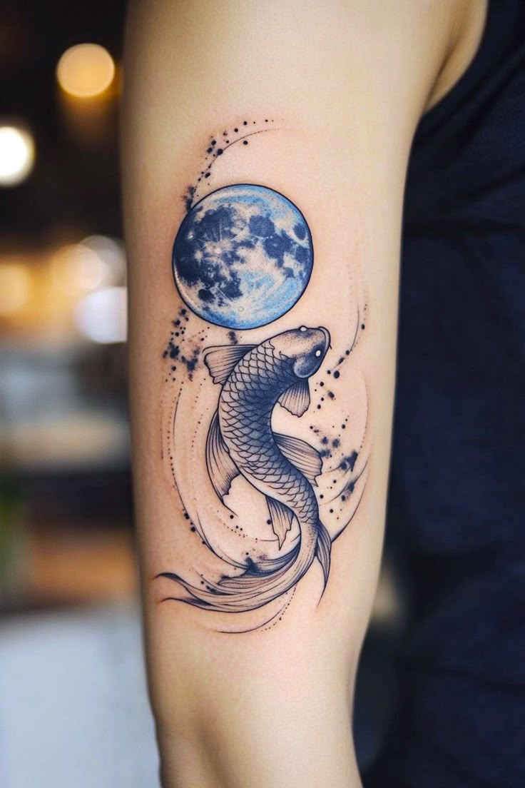 Explore 28 Unique Koi Fish Tattoo Ideas for : Minimalist, Japanese Style, Yin Yang, Fine Line