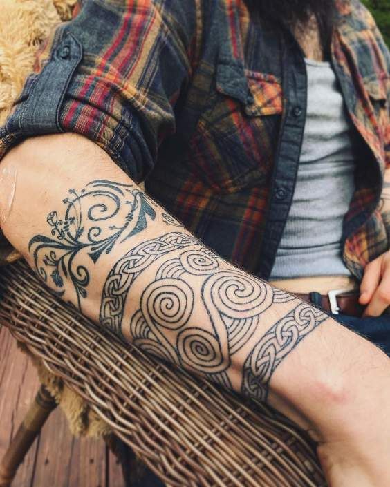25 Viking Tattoo Ideas with Norse Mythology Symbols, Sleeve and Chest Designs