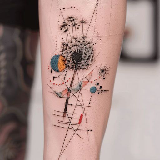 Dandelion Tattoo 24 Ideas with Fine Line, Fairy Blowing, Tiny Black and White Designs