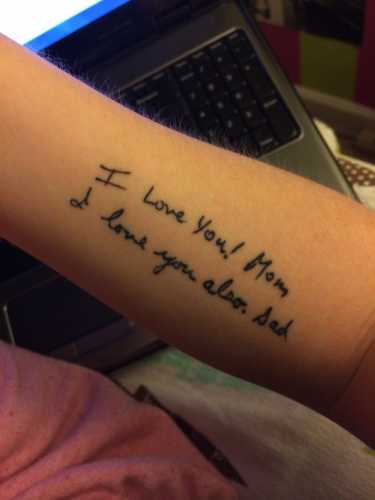 27 Handwriting Tattoo Ideas