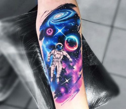 27 Astronaut Tattoo Ideas
