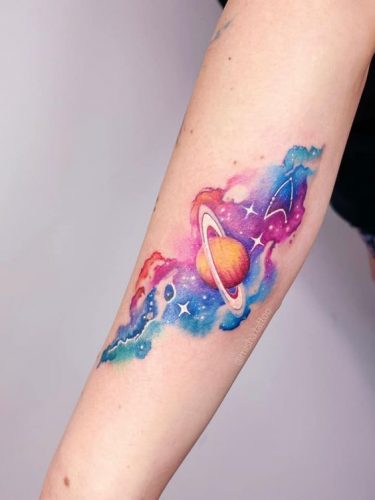 Discover the Best Galaxy Tattoo Designs for : Inspirational Ideas for Cosmic Body Art