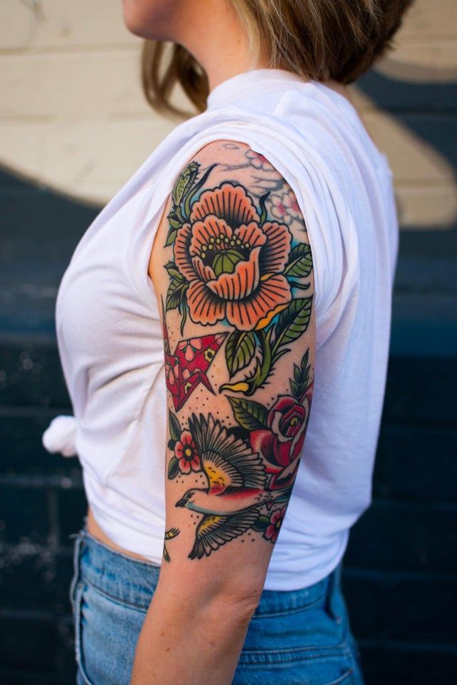 25 Neo Traditional Tattoo Ideas for : Bold Sleeve Art, Black and Grey Designs