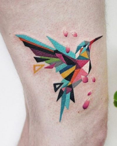 Discover 18 Stunning Geometric Bird Tattoo Designs for : Artistic Ideas for Men and Women